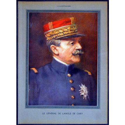 GENERAL FERNAND DE LANGLE DE CARY 1915 FRANCE WORLD WAR I PRINT