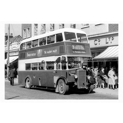 pt7670 - Portsmouth Corporation Bus no 75 to South Parade Pier - print 6x4