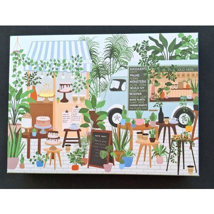 Plant Cafe 1000 piece jigsaw puzzle Galison