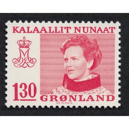 Greenland Queen Margrethe 130 ore Red 1979 MNH SG#102 MI#113