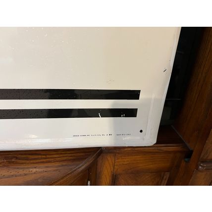 Embossed Vineyard Co-Op Dealer sign marked Grace Comm. Inc. Earth City 2-(9)6 DL