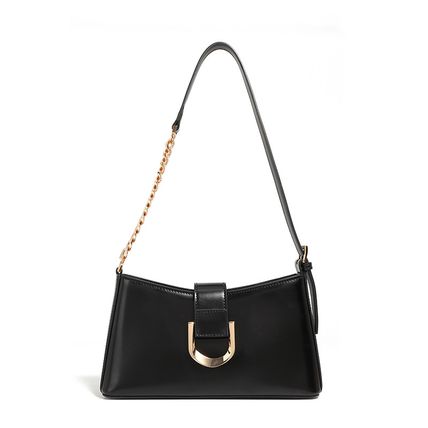 Genuine Leather Women Tote Bag Shoulder Bag Black