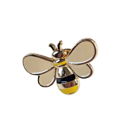 Bee Pin Badge Butterfly Clip Cartoon Style Insect 2.2cm x 1.3cm Lapel BA68