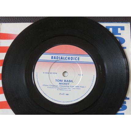 4 X 7 INCH VINYL SINGLES. TONI BASIL, BE BOP DELUXE, TOTO, BONNIE TYLER