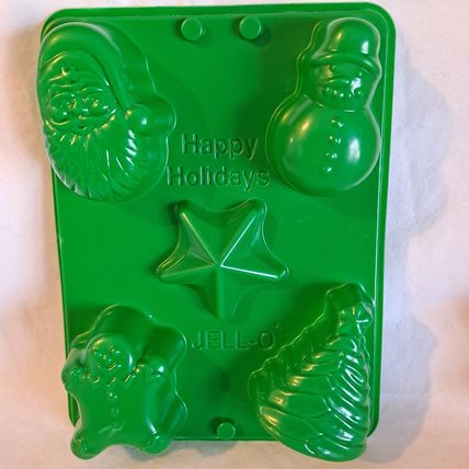 Lot 2 CHRISTMAS JELLO JIGGLERS MOLDS Jell-o Snowman Ornaments Snowflake Candy