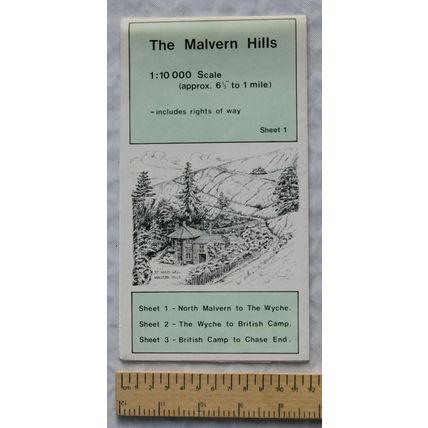 The Malvern Hills Sheet 1 North Malvern to The Wyche, 1:10,000 inc rights of way