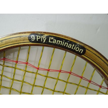 Vintage Grantsport Rod Laver Wooden Tennis Racket w/Slazenger leather cover