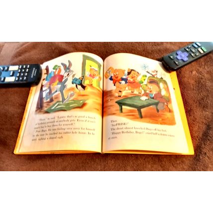 Old Vintage Little Golden Book Bugs Bunny Birthday (C) Edition 1950
