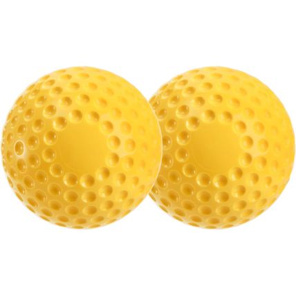 Tebery 12 Pack Yellow Dimpled Practice Balls, 12-Inch Pitching Machine Softballs