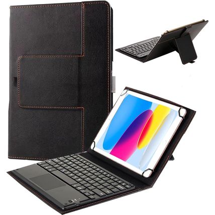 Universal Tablet Keyboard Case 9"-11" Inch with Touchpad, 2-In-1 Bluetooth Wirel