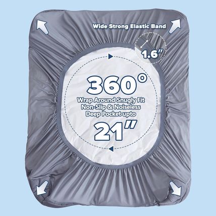 King Mattress Pad for Back & Hip Pain Relief, Pillow Top Cooling Bed Topper Quil