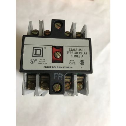 SQUARE-D XDO-80,CLASS 8501 TYPE XD0 80 CONTROL RELAY TYPE XD EIGHT POLES MAX,SA