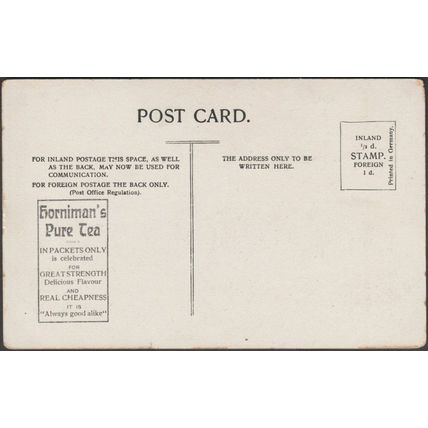 Horniman's Pure Tea - Houses of Parliament, London, c.1905 - Postcard