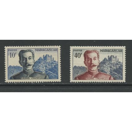 Malagasy (or, Madagascar) 290-291, 1954-1955 Col. Lyautey, VF, MNH (MN012)