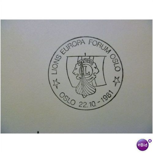 Norway 1981 Lions International Clubs Europa Forum Oslo Special Event Cover