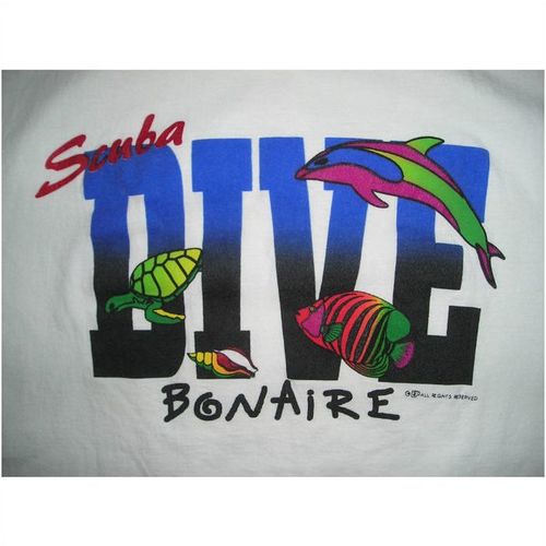 Mens Scuba Dive Bonaire tee shirt Mens Large