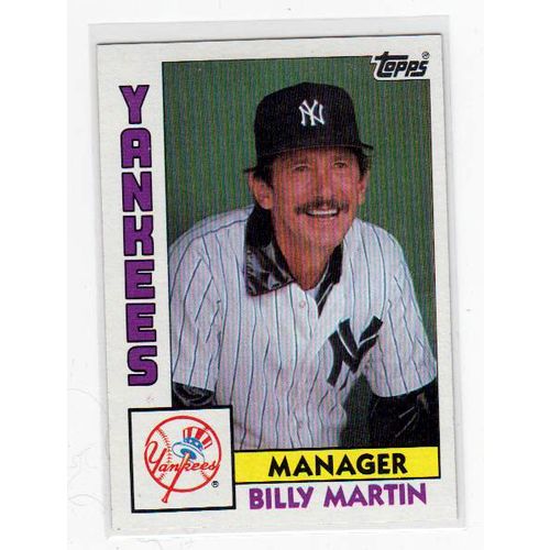 1984 Topps Billy Martin baseball card #81 – Yankees