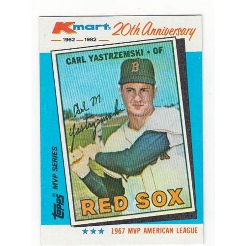 1982 Kmart Carl Yaz Yastrzemski baseball card #11 -HOF- Red Sox- Oddball