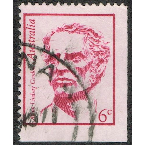 Australia 1970 Famous Australians (3rd series) 6c Purple on Pale Pink SG481 FU