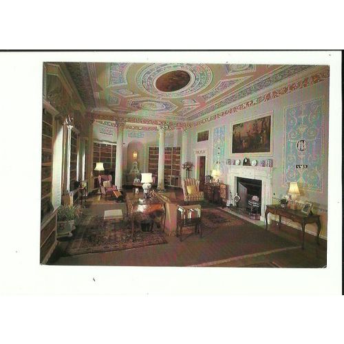 Yorkshire NEWBY HALL Library Postcard by Estate Office