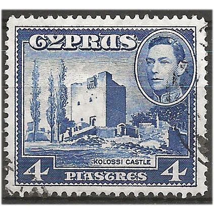 Cyprus 1951 SG156b 4pi Ultramarine Fine Used . .. .