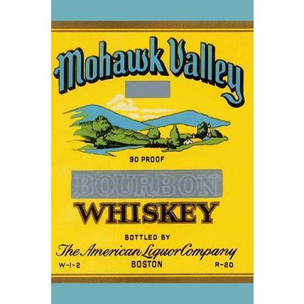 Mohawk Valley Bourbon Whiskey 12 x 18 Poster