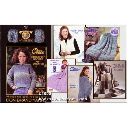 6 Crochet & Knit Leaflets from Lion Brand Yarns