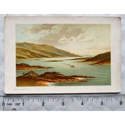 Vintage colour illustration - The Kyles of Bute