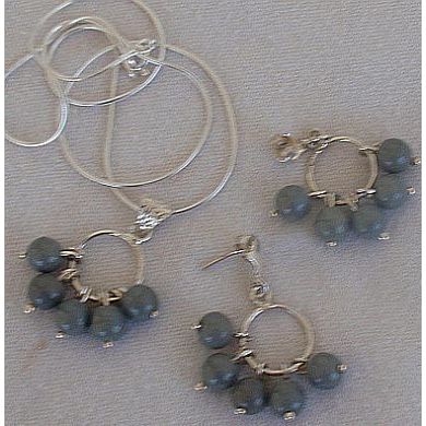 Grapes silver set