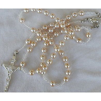 White pearls Rosary B