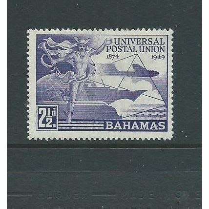 bahamas stamp sg196 sg 196 upu hm 1949