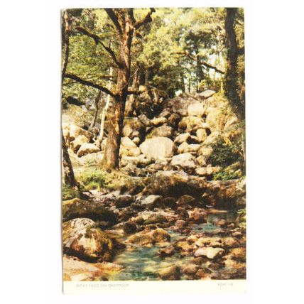 1950s postcard Becky Falls on Dartmoor