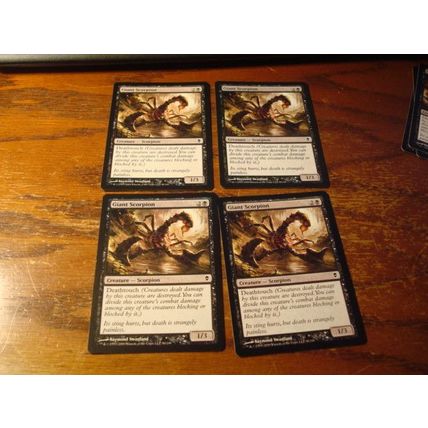Magic The Gathering, MTG, 10-Cards, 1993-2009, GIANT SCORPION, ex/nm