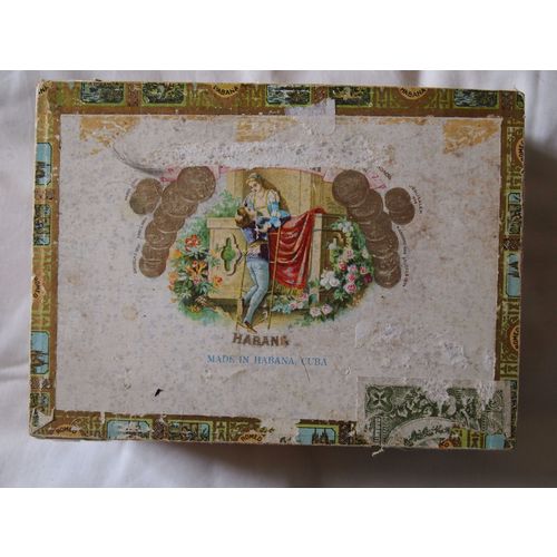 Cigar box Romeo y Julieta Cuban cigars - No contents 8 x 6 x 3 inches
