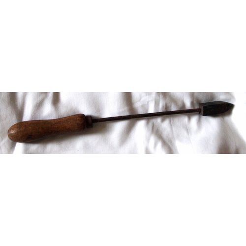 Victorian plumber's pipe soldering iron circa 1890s 13.75 inches long