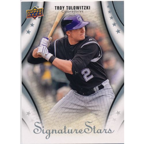 2009 Upper Deck Signature Stars Baseball 97 Troy Tulowitzki Colorado Rockies