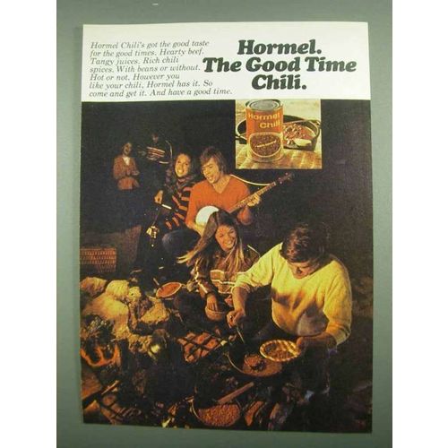 1974 Hormel Chili Ad - The Good Time Chili