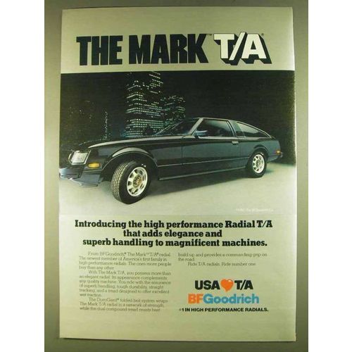 1980 BF Goodrich Mark T/A Radial Tire Ad
