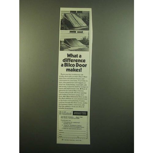 1980 Bilco Basement Door Ad - What a Difference a Bilco Door Makes!