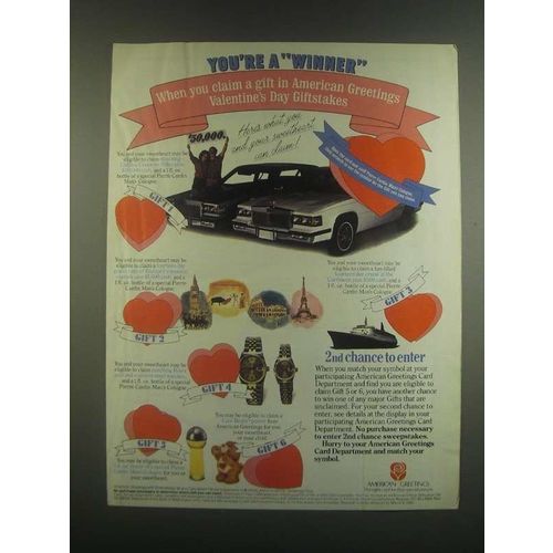 1985 American Greetings Ad - You're a Winner