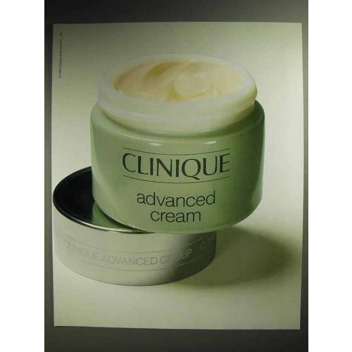 1986 Clinique Advanced Cream Skin Care Ad