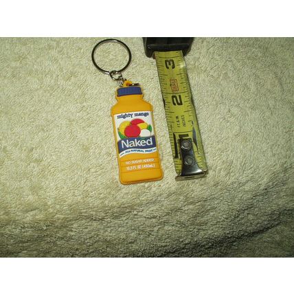 naked fruit drinks mighty mango keyring keychain rare!