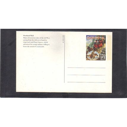 UX197 19c Overland Mail CV01287