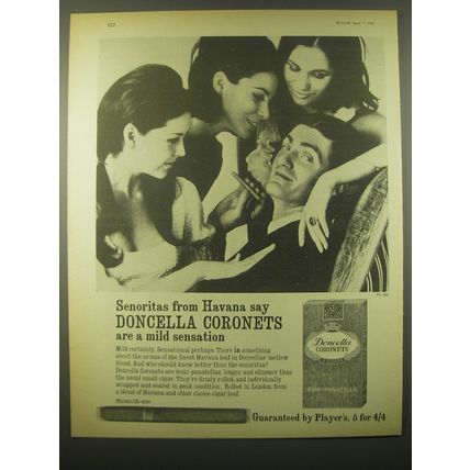 1965 Doncella Coronets Cigars Advertisement - Senoritas from Havana