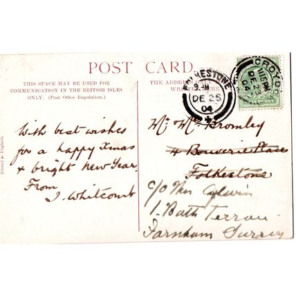 G Smith Postcard Queen Victoria St looking East 1904