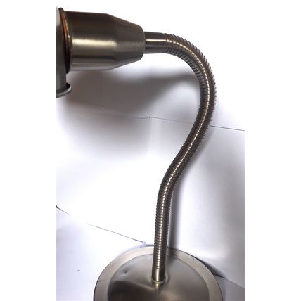 B. METAL * FLEXI * DESK-TOP LAMP 45 cm tall - 75 Watt, 230 Volt AC, Pre-owned