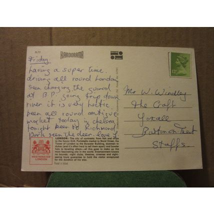 multiview, LONDON. used postcard 1980's John Hinde '=