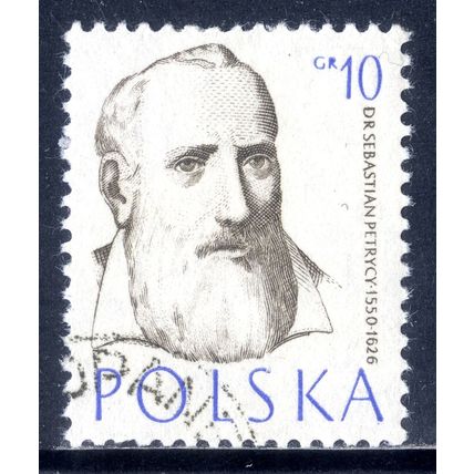 POLAND 1957, Famous Polish Doctors - Sebastian Petrycy, 10 G, USED - Full Gum