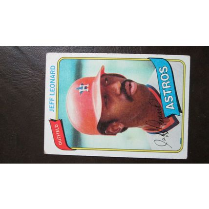1980 Topps Jeff Leonard Houston Astros Card #106