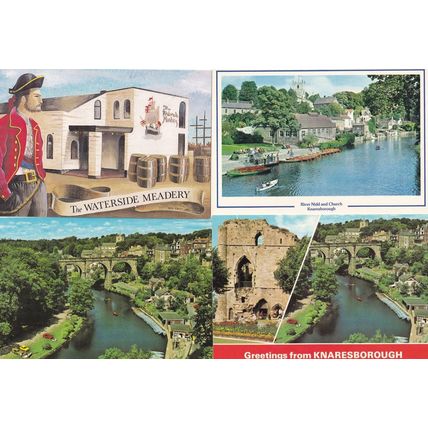 The Waterside Meadery Knaresborough River Nidd 4x Postcard s
